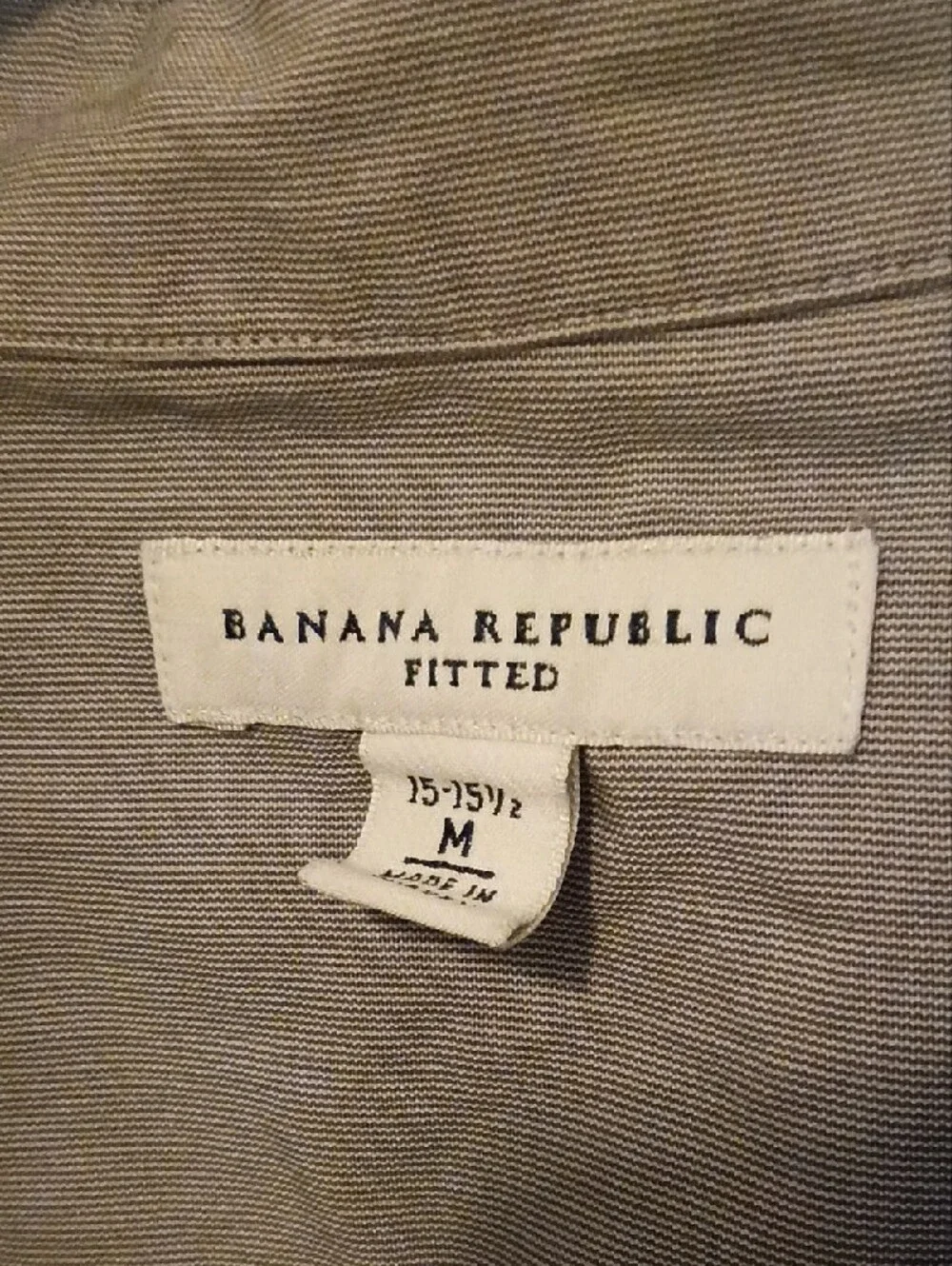 Banana Republic Men's Lightweight Shirt Jacket in Taupe/Gray